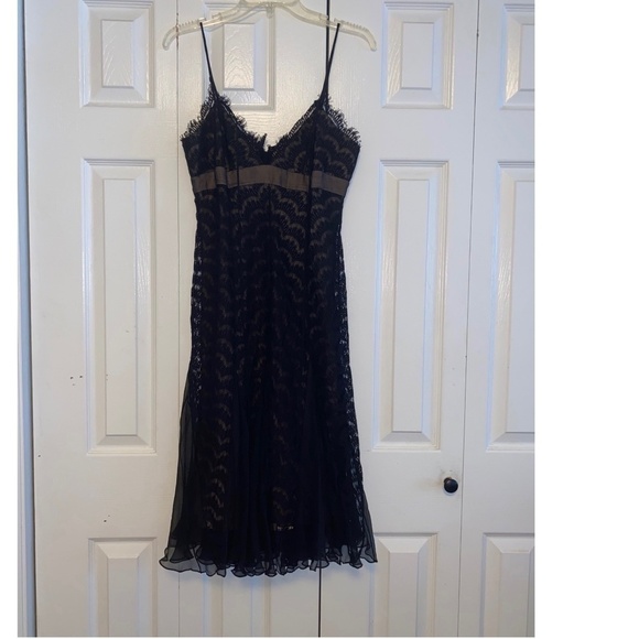 BCBG BCBGMaxAzria size 8 lace overlay stunning dress - Picture 1 of 7